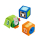 Fisher-Price Kolorowe zwierzątka klocki sensoryczne - 540748 - zdjęcie